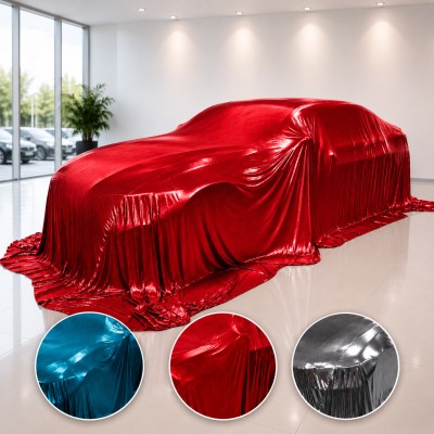 Pokrowiec pokazowy na auto Vw FOX Specefox - metaliczny materiał (Gloss Aura)