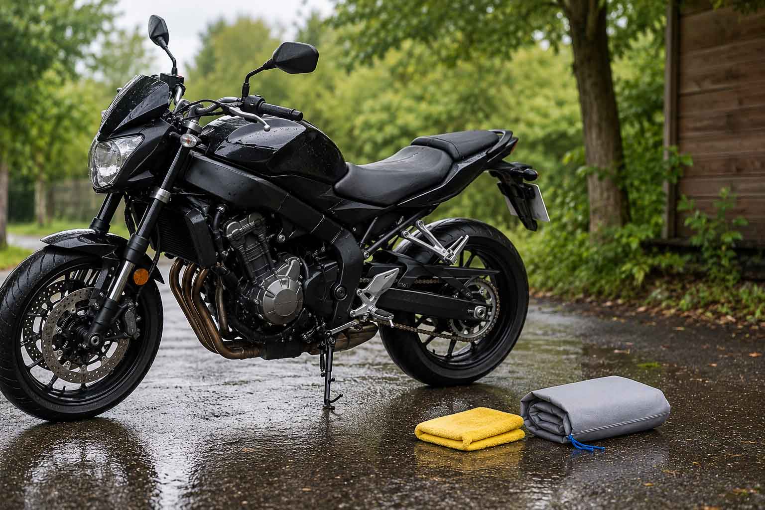 chroń motocykl przed korozją