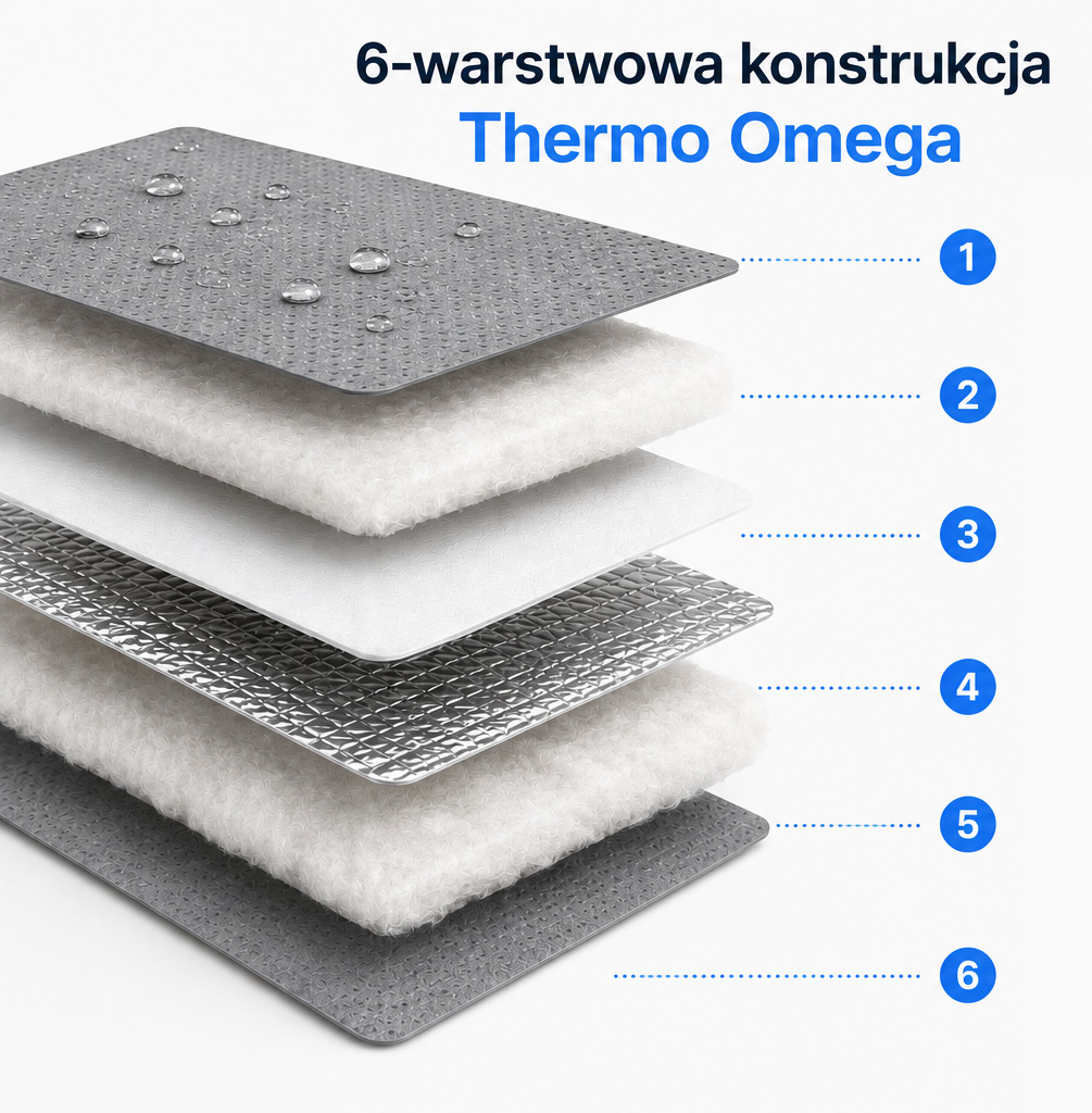 6 warstw maty termicznej Thermo Omega
